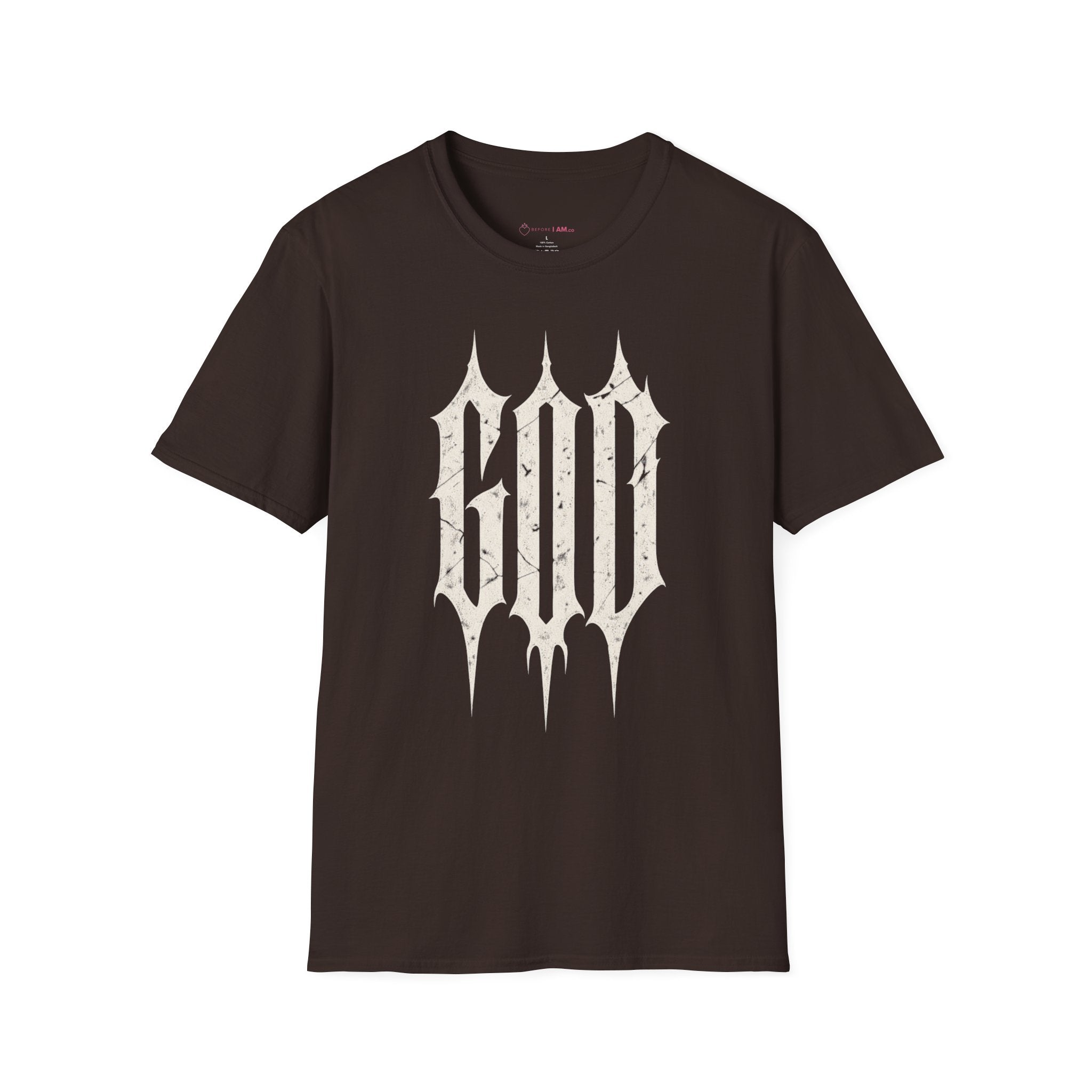 God Gothic Christian T-Shirt – Minimalist Faith Streetwear Tee
