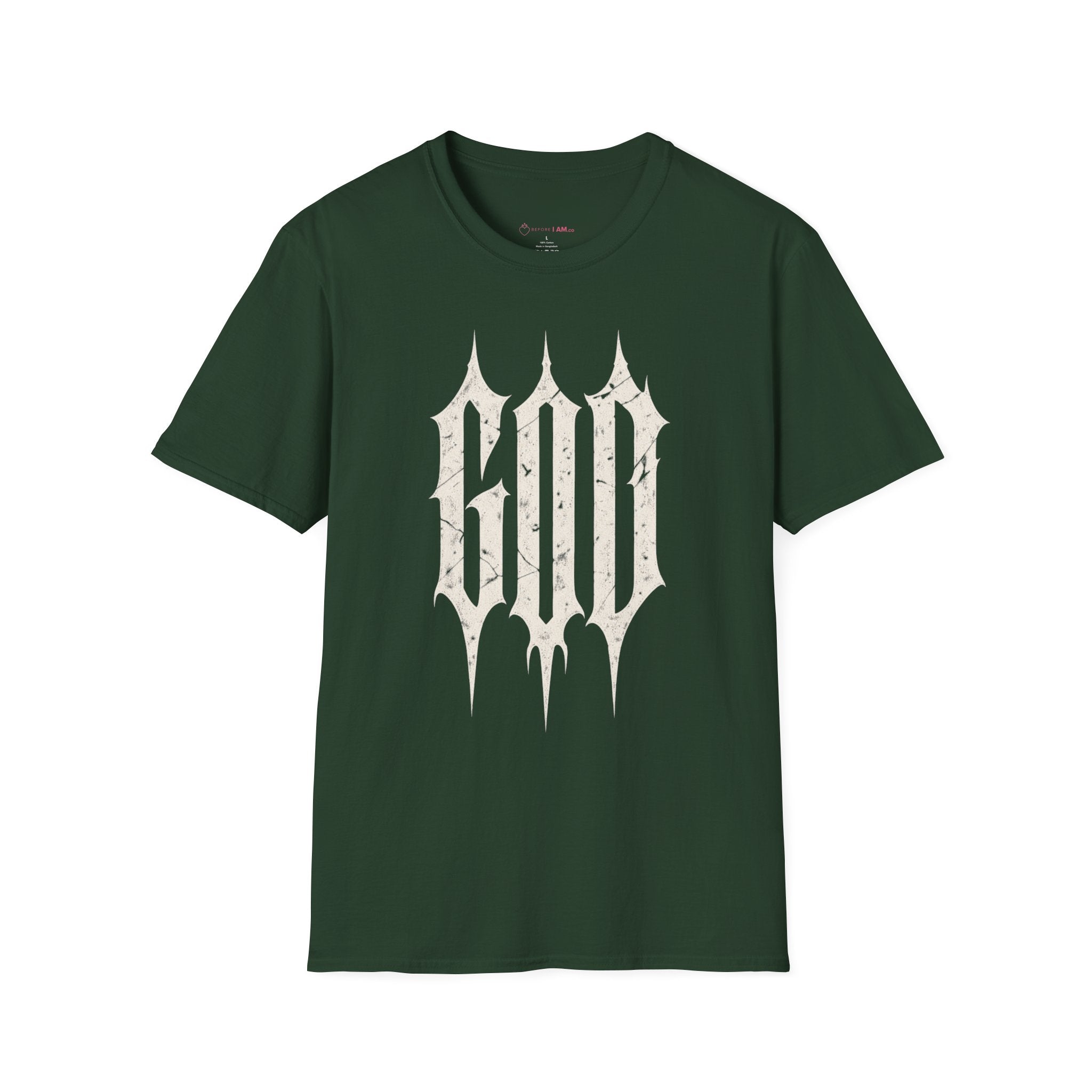 God Gothic Christian T-Shirt – Minimalist Faith Streetwear Tee