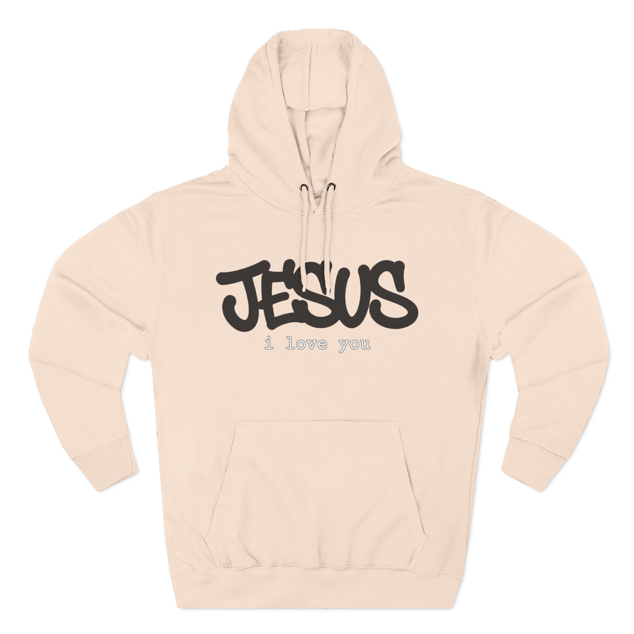Jesus I Love You Graffiti Christian Hoodie