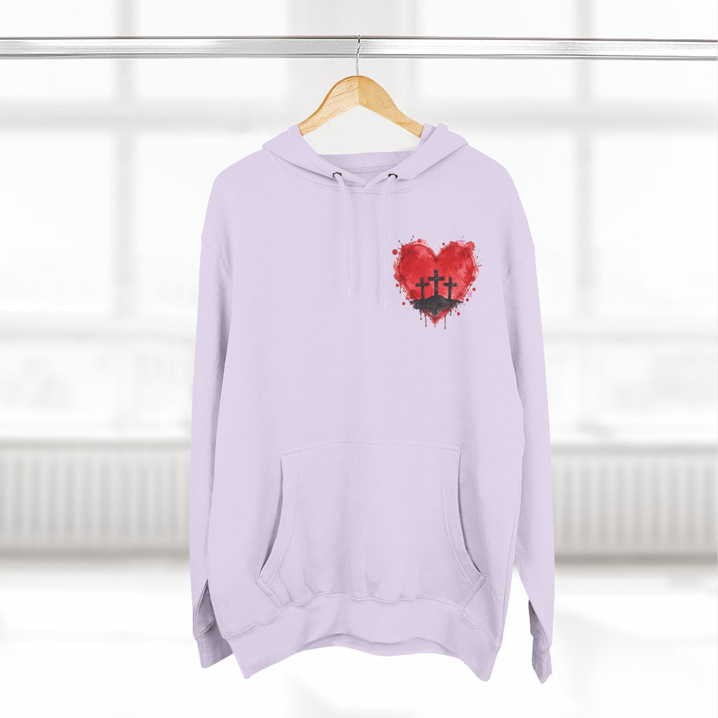 Three Crosses at Calvary Christian Hoodie