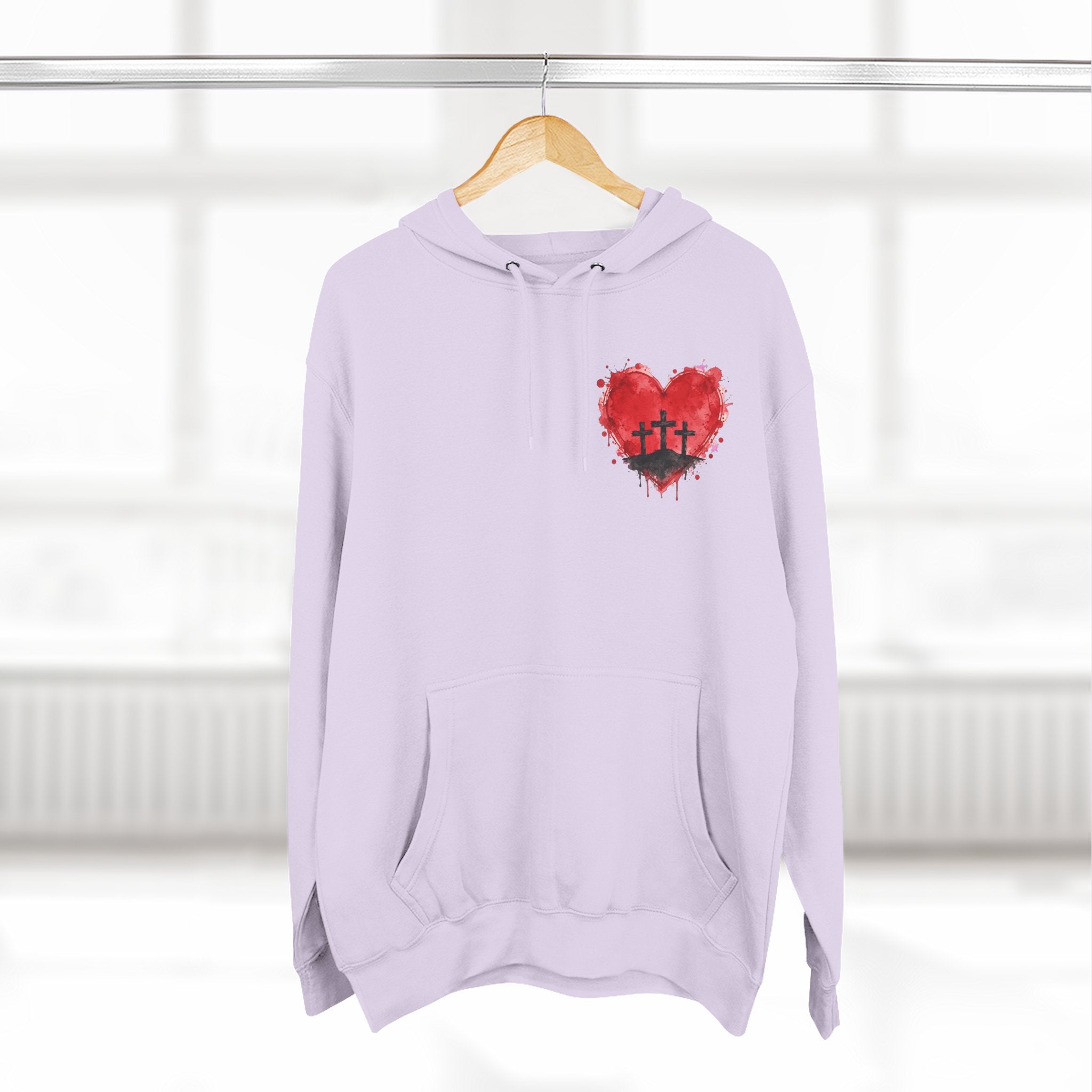 Three Crosses at Calvary Christian Hoodie