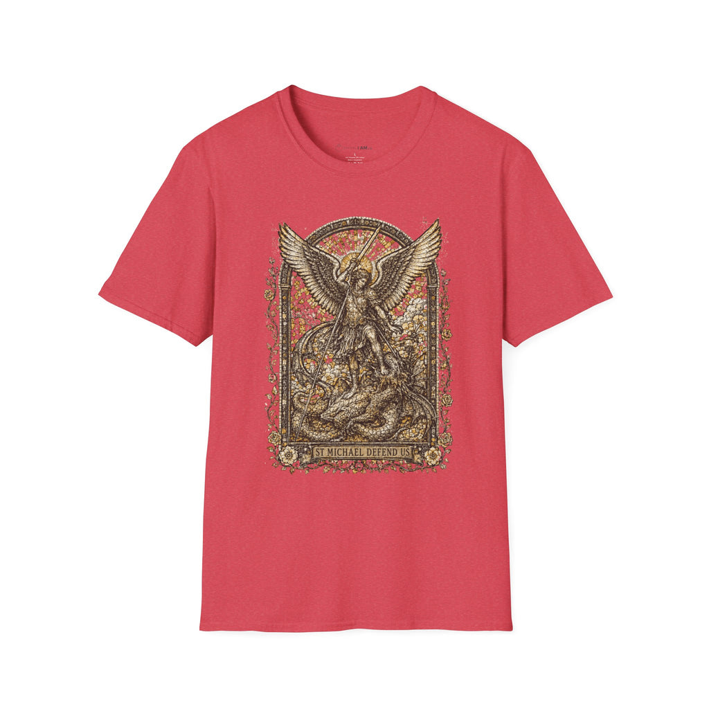 St. Michael Defend Us Christian T-Shirt – Archangel Demon Slayer Tee