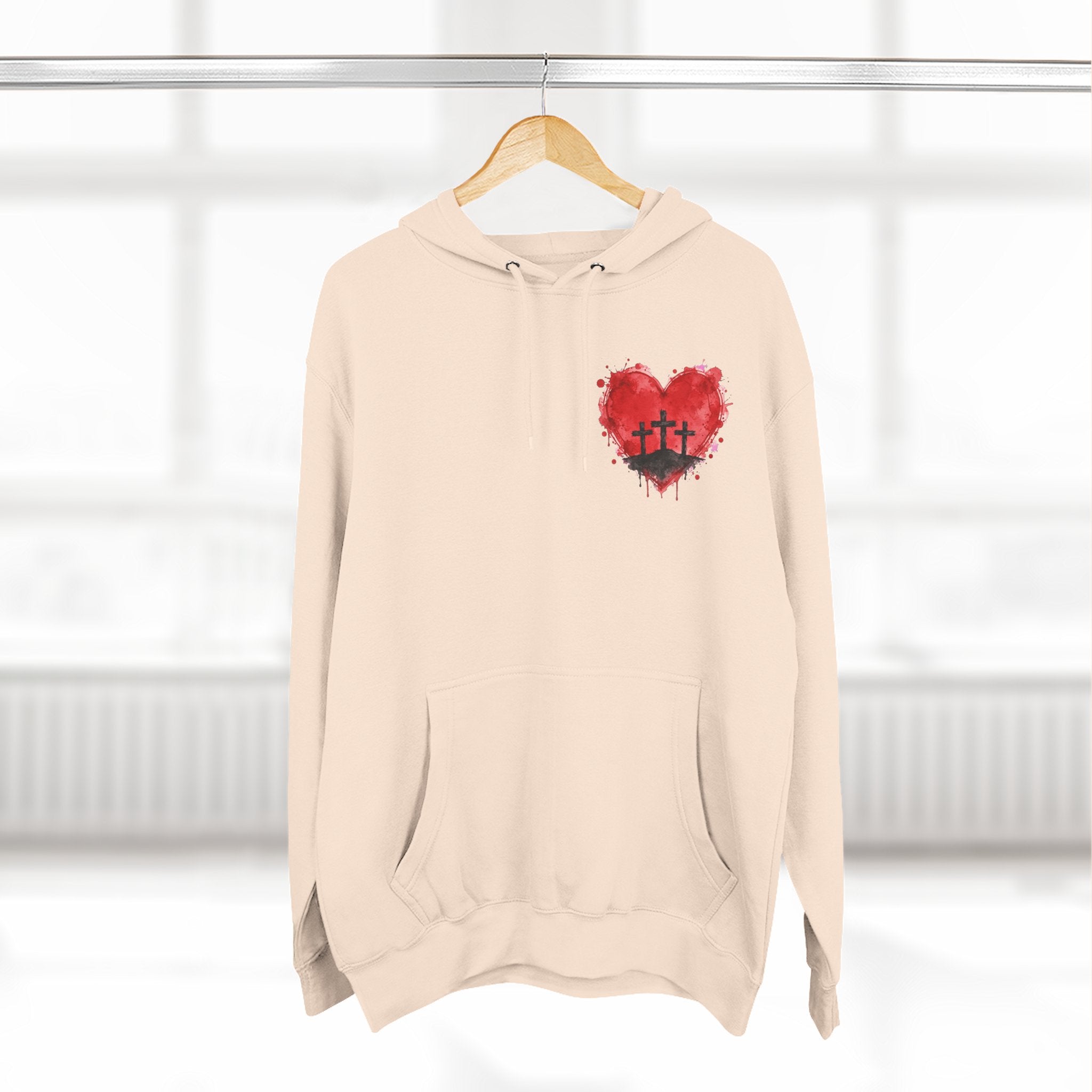 Three Crosses at Calvary Christian Hoodie