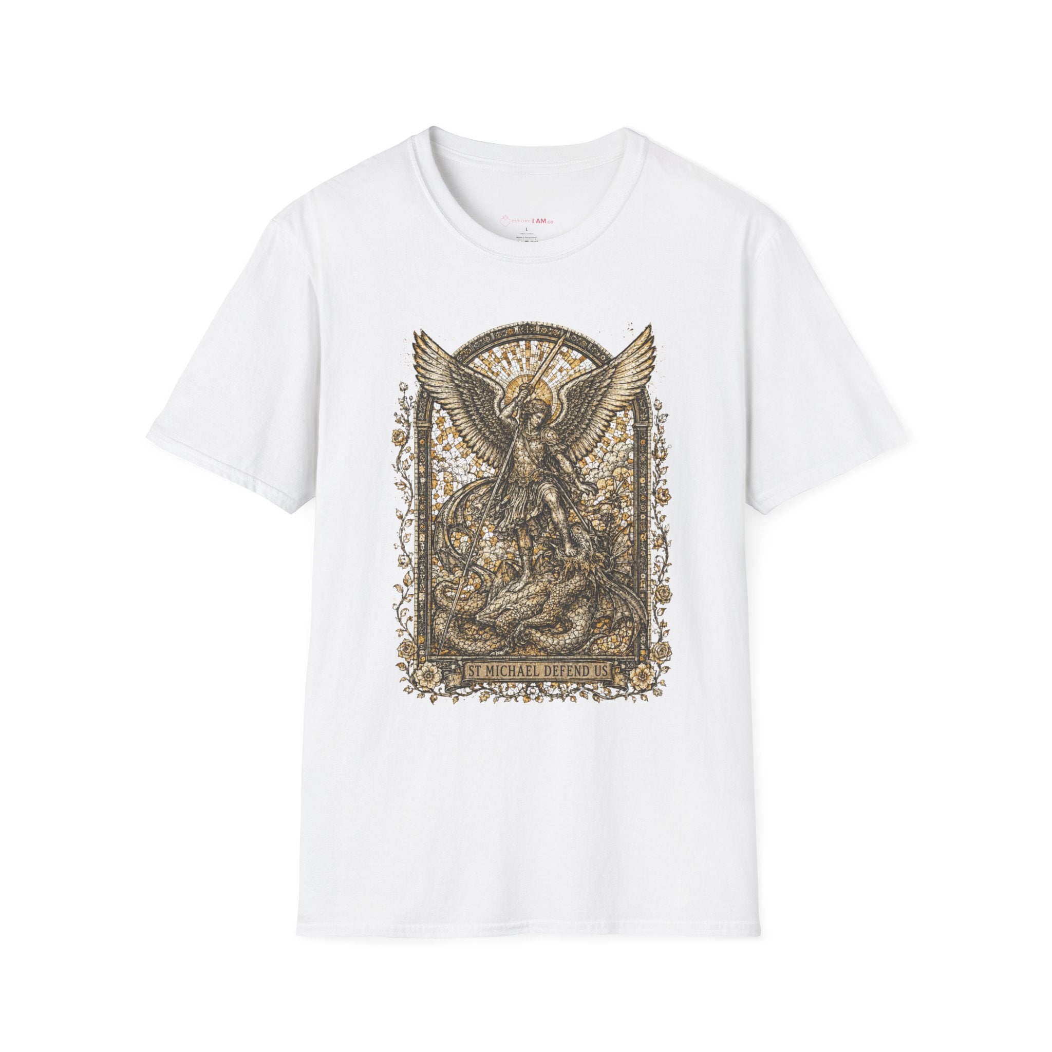 St. Michael Defend Us Christian T-Shirt – Archangel Demon Slayer Tee