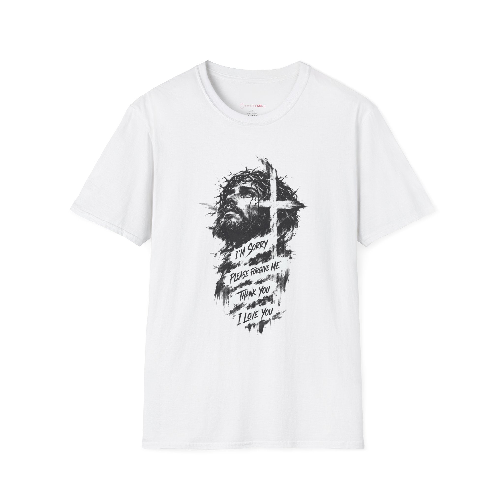 I’m Sorry Please Forgive Me Jesus Christian T-Shirt – Prayer Cross Tee