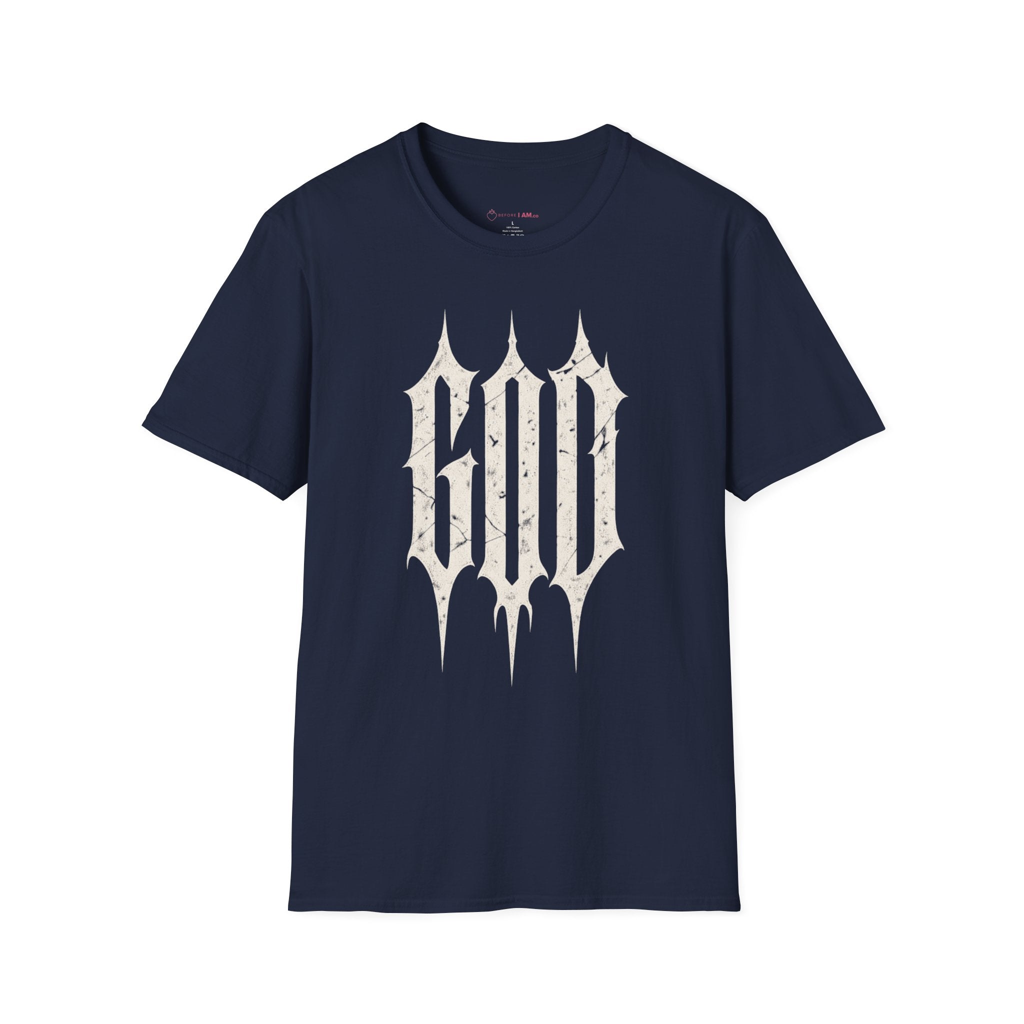God Gothic Christian T-Shirt – Minimalist Faith Streetwear Tee