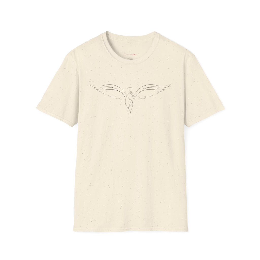 Minimalist Guardian Angel Wings Christian T-Shirt
