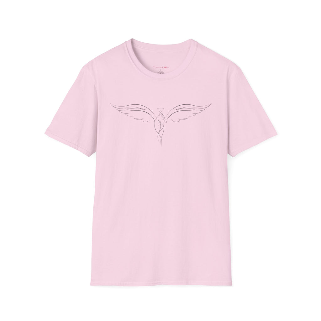Minimalist Guardian Angel Wings Christian T-Shirt