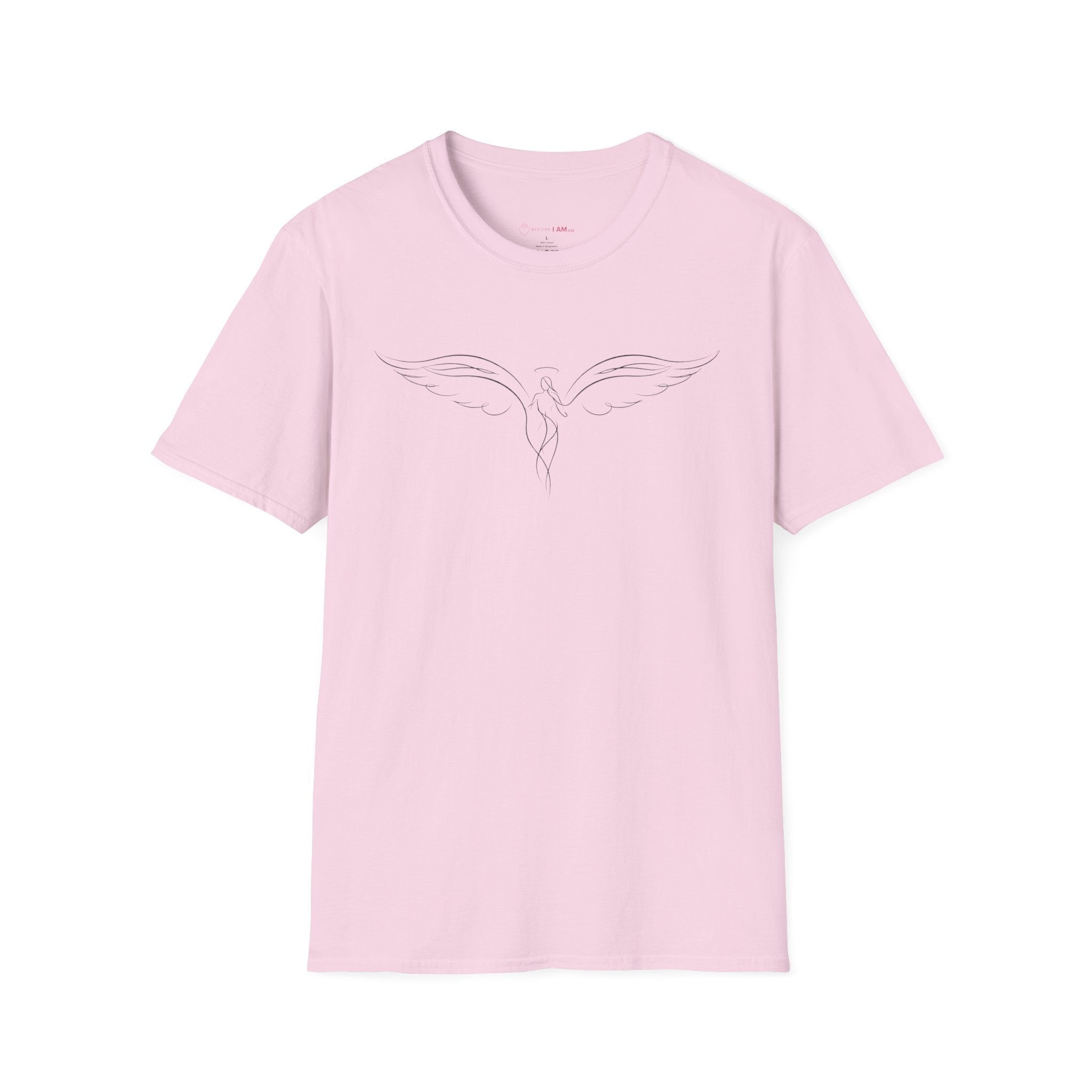 Minimalist Guardian Angel Wings Christian T-Shirt