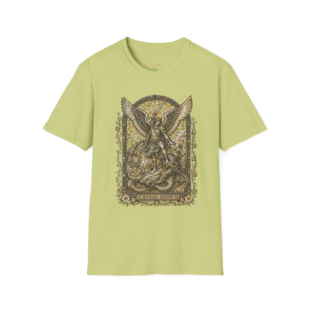 St. Michael Defend Us Christian T-Shirt – Archangel Demon Slayer Tee