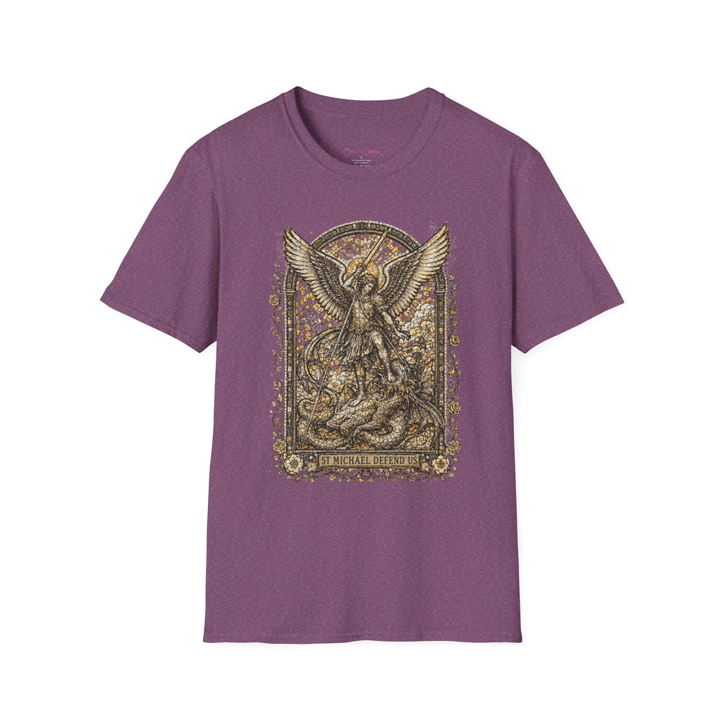 St. Michael Defend Us Christian T-Shirt – Archangel Demon Slayer Tee