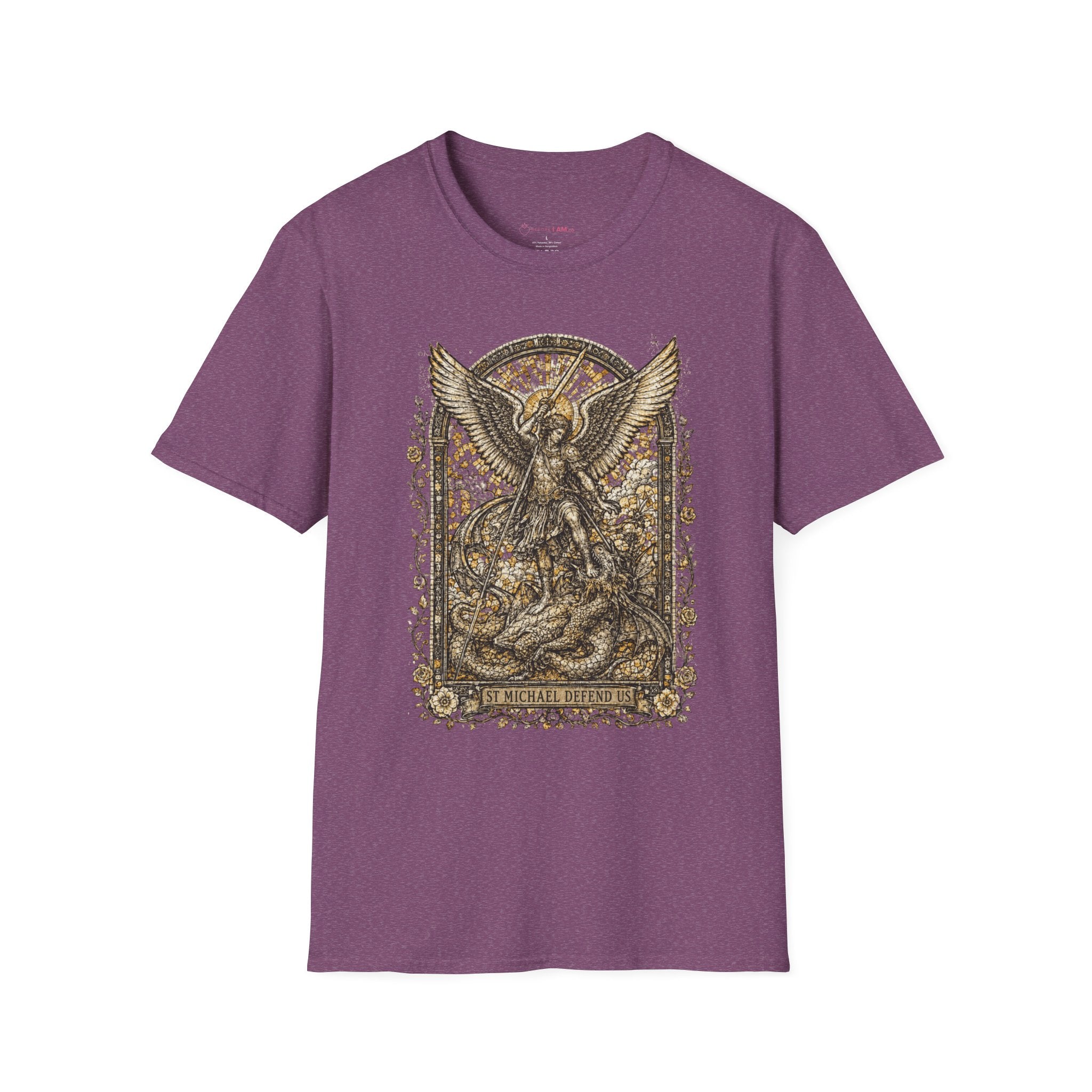 St. Michael Defend Us Christian T-Shirt – Archangel Demon Slayer Tee