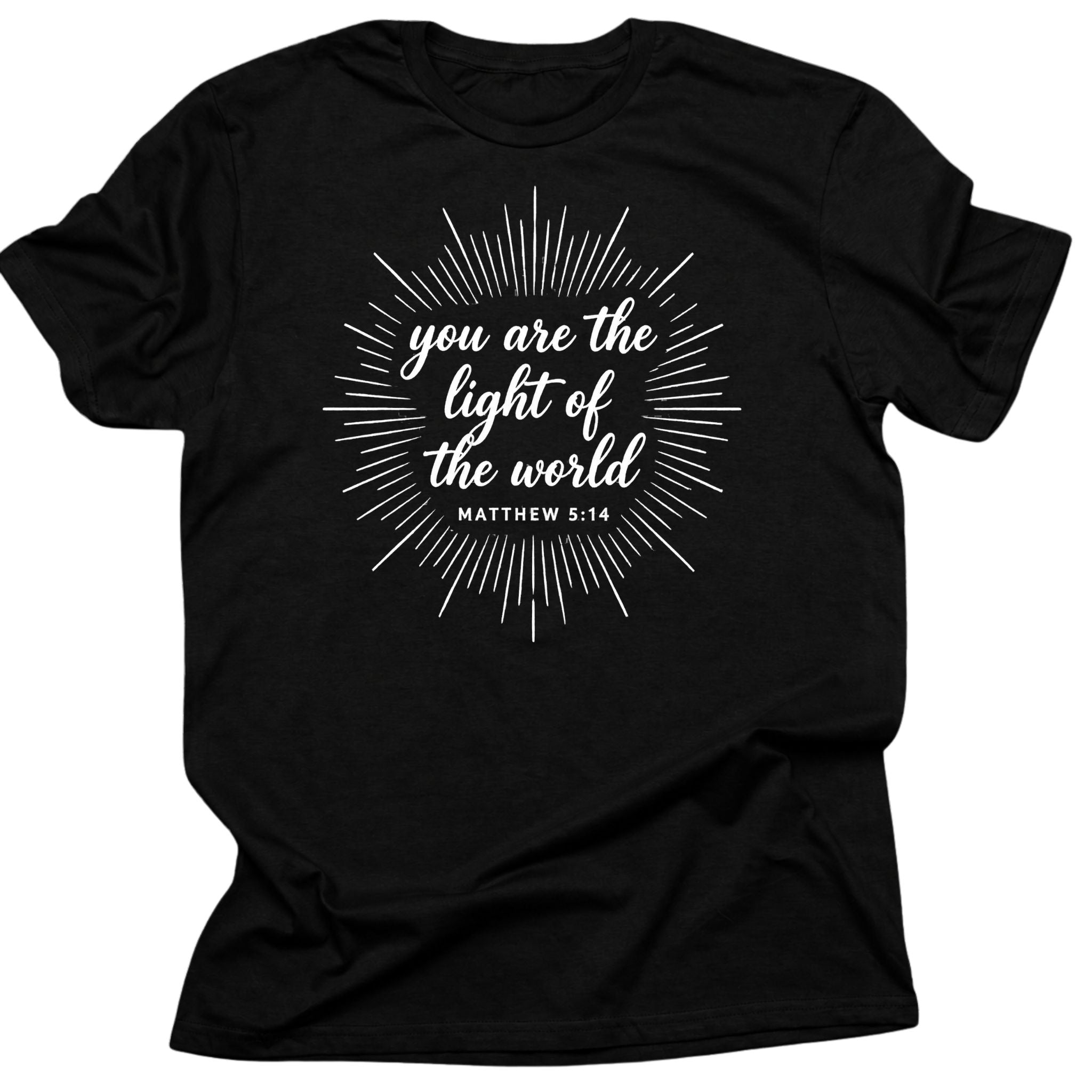 Matthew 5:14 Radiant Light Christian T-Shirt