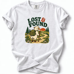 Lost and Found Premium T-Shirt in White, front view