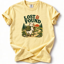 Lost and Found Premium T-Shirt in Butter, front view