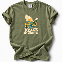 Peace be with you Premium T-Shirt in Hemp, front view