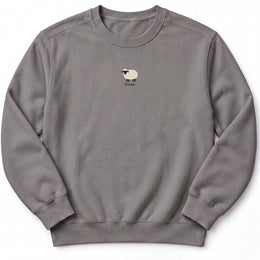 Sheep Found Premium Sweatshirt in Grey, front view