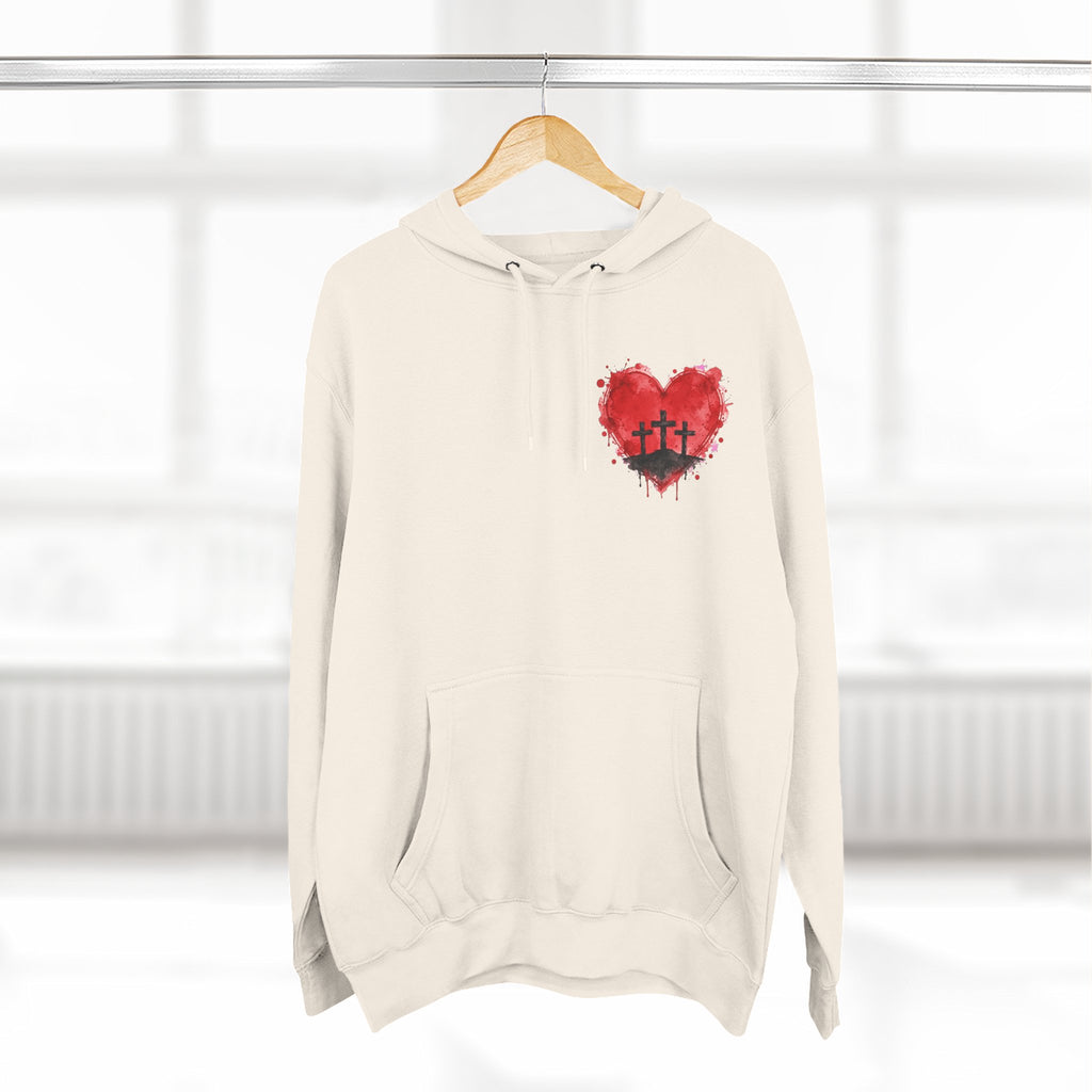 Three Crosses at Calvary Christian Hoodie
