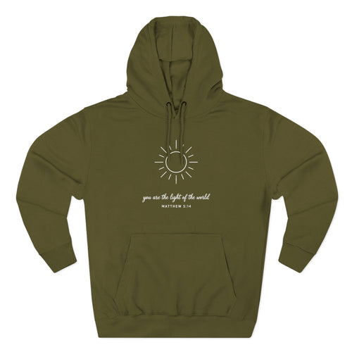 Matthew 5:14 “You Are the Light of the World” Christian Hoodie