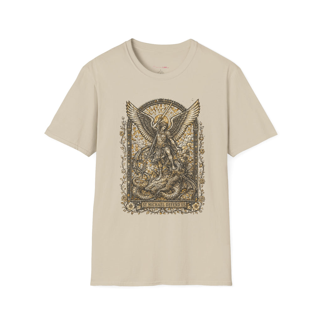 St. Michael Defend Us Christian T-Shirt – Archangel Demon Slayer Tee