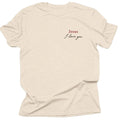 Jesus I Love You Minimal Script Christian T-Shirt