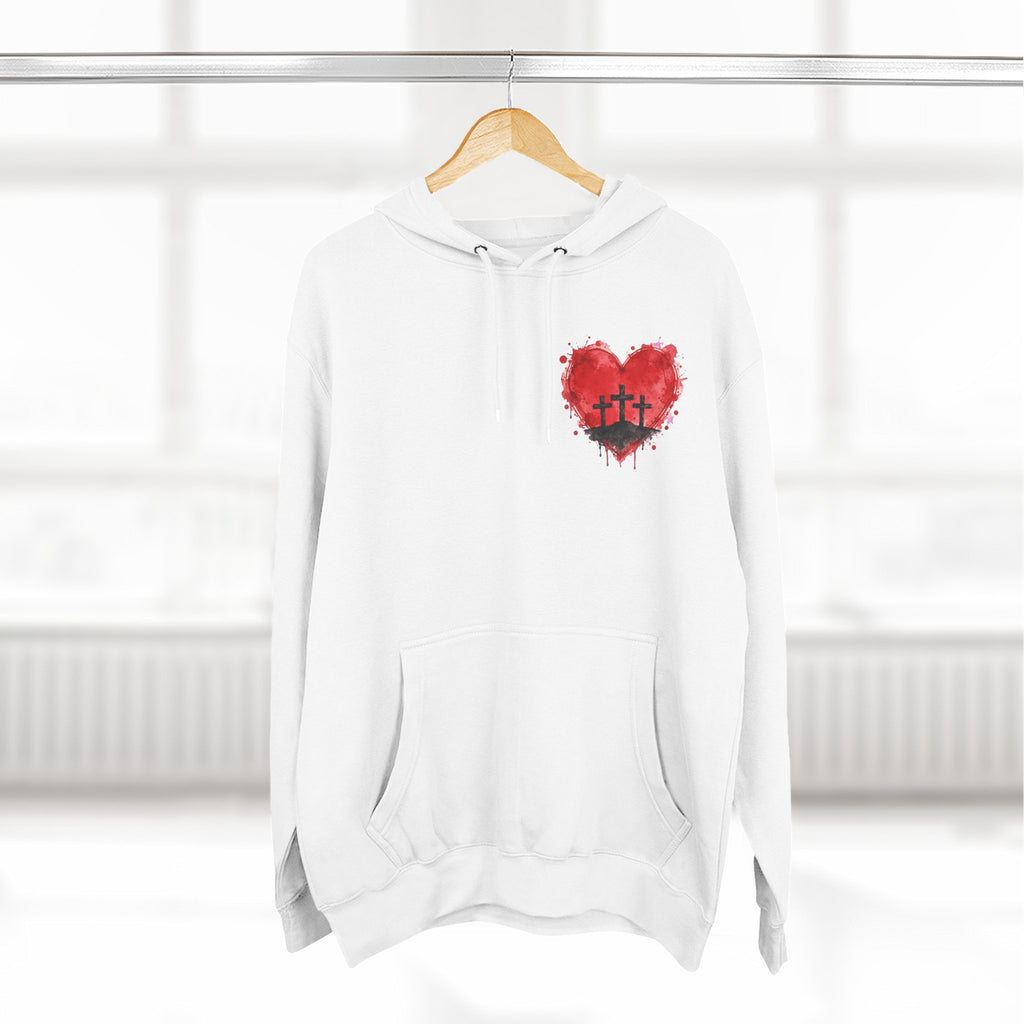Three Crosses at Calvary Christian Hoodie