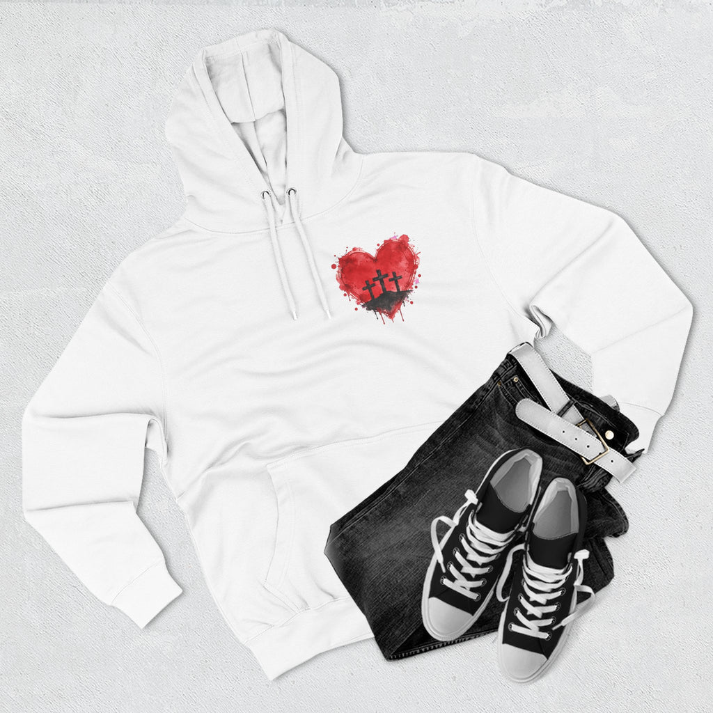 Three Crosses at Calvary Christian Hoodie