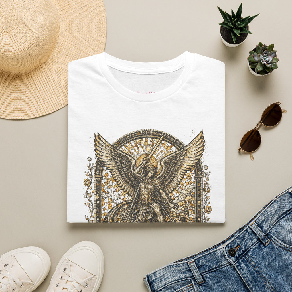 St. Michael Defend Us Christian T-Shirt – Archangel Demon Slayer Tee