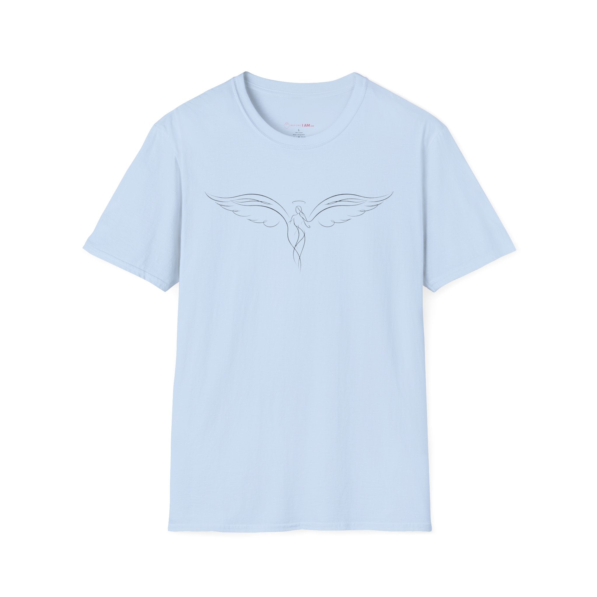 Minimalist Guardian Angel Wings Christian T-Shirt