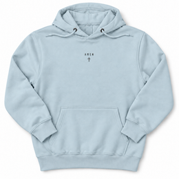 Amen Premium Hoodie in Blue Mist