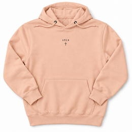 Amen Premium Hoodie in Pale Pink