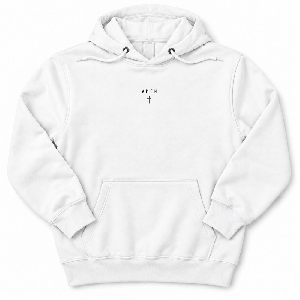 Amen Premium Hoodie in White
