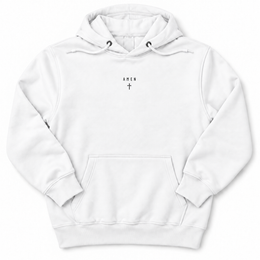 Amen Premium Hoodie in White