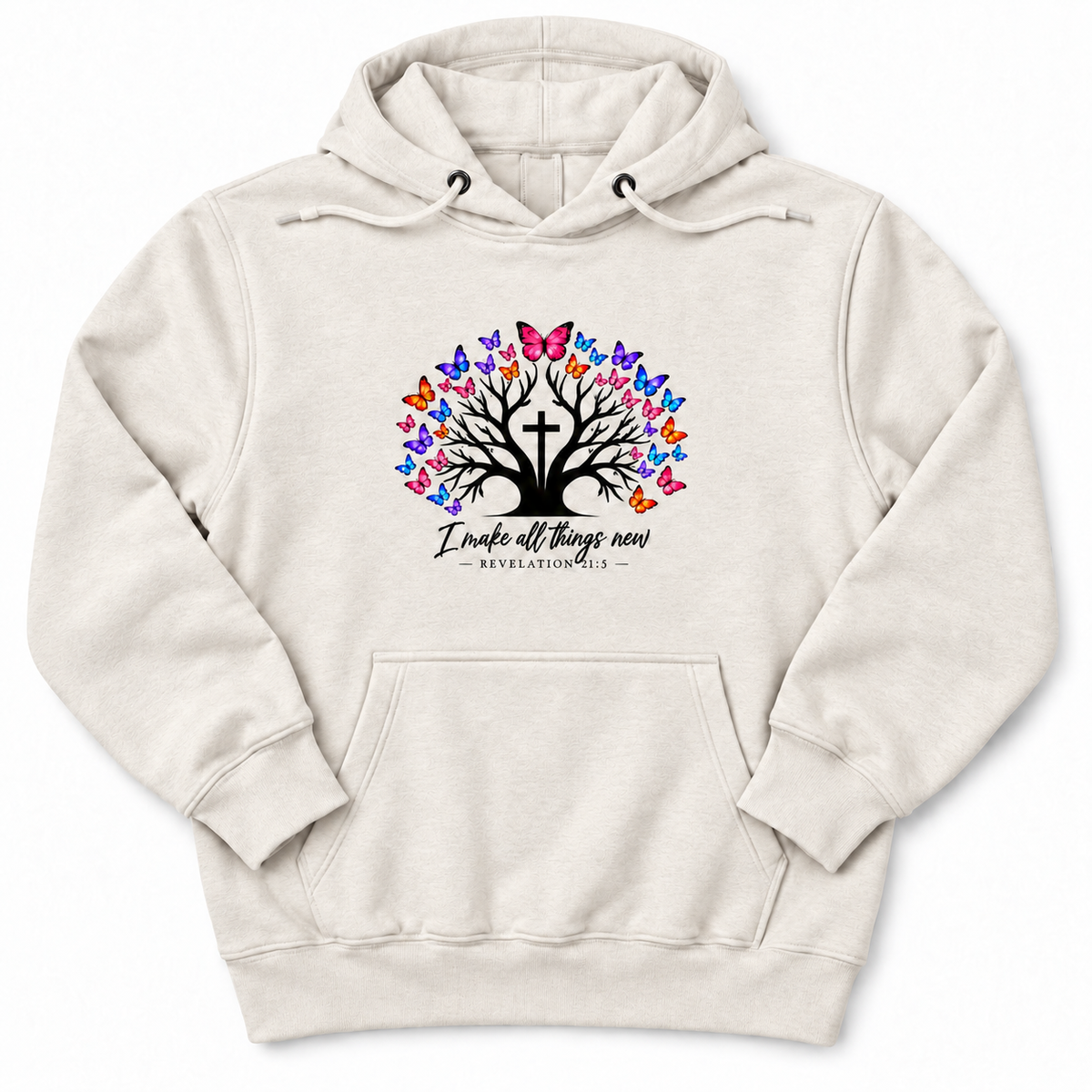 All Things New Premium Hoodie in Oatmeal Heather