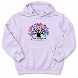 All Things New Premium Hoodie in Lilac