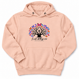 All Things New Premium Hoodie in Pale Pink