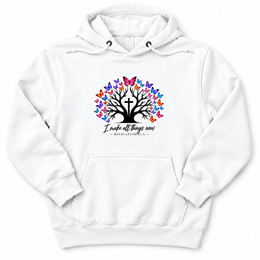 All Things New Premium Hoodie in White