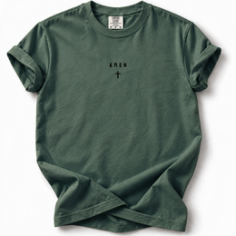 Amen Premium T-Shirt — Blue Spruce