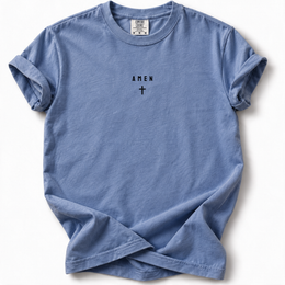 Amen Premium T-Shirt — Mystic Blue