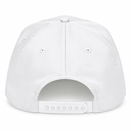 Be Not Afraid Embroidered Cap in White, back view