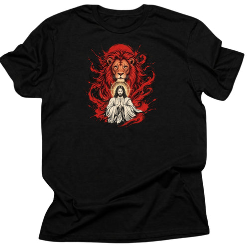 Lion of Judah & Jesus Christian Anime Art T-Shirt