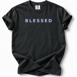 Blessed Premium T-Shirt — Black — front