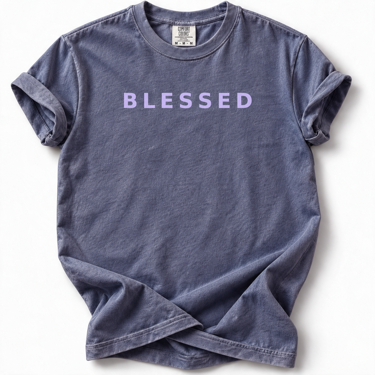 Blessed Premium T-Shirt — Denim — front