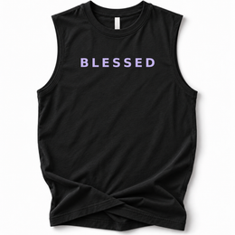 Blessed Soft Tank — Black — front