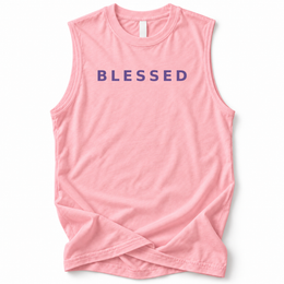 Blessed Soft Tank — Pink — front