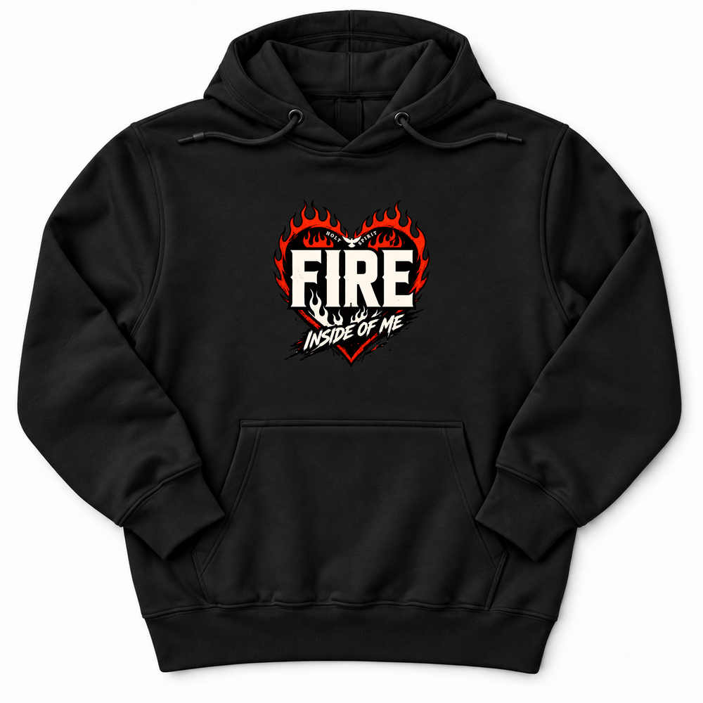 Holy Spirit Fire Premium Hoodie in Black