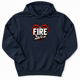 Holy Spirit Fire Premium Hoodie in Navy