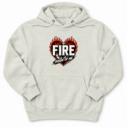 Holy Spirit Fire Premium Hoodie in Oatmeal Heather