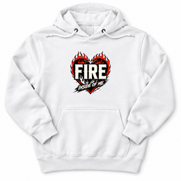 Holy Spirit Fire Premium Hoodie in White