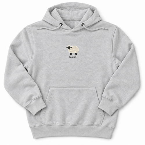 Sheep Found Premium Hoodie in Heather Grey
